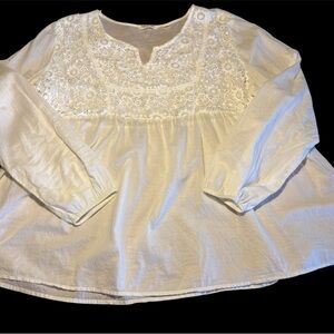 Tantrums white lace top XXL